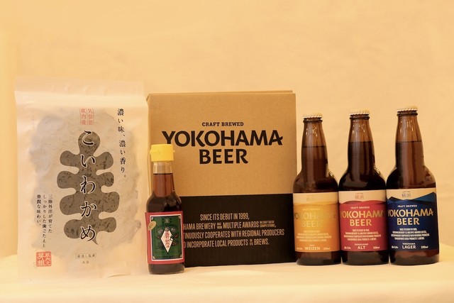 【直営店メニューセット】「驛の食卓」 大人気メニュー「こいわかめ」と横浜ビール3本セット-レシピ付き-(クール便)