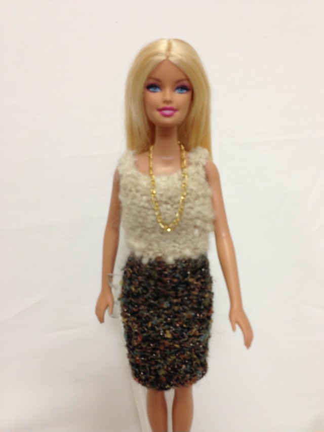 バービー人形用 アンサンブル3点 手編み Miho S Collection