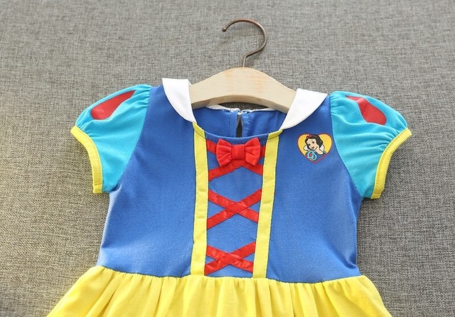 他と差がつくデザイン かわいい白雪姫ワンピース スノーホワイト コスプレ 仮装 インポート子ども服 Hikari