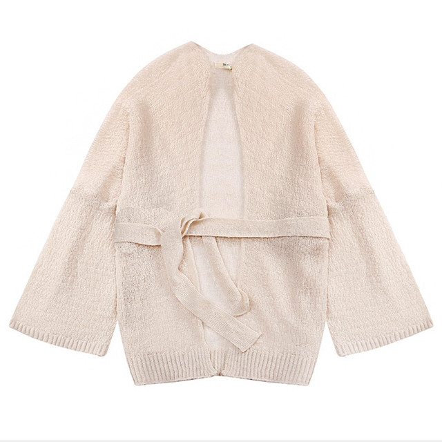 袖広がりデザインが個性的で可愛い ゆったりカーディガン 韓国 韓国ファッション 韓国スタイル レディース トレンド カーディガン ゆったり デート お出かけ ふんわり 可愛い ニット 袖広 韓国レディース キッズファッション Londonbridge ロンドンブリッジ
