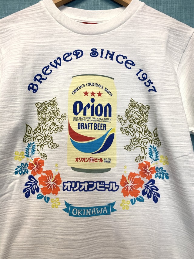 オリオンビール トライバルシーサーtシャツ 沖縄 Flat