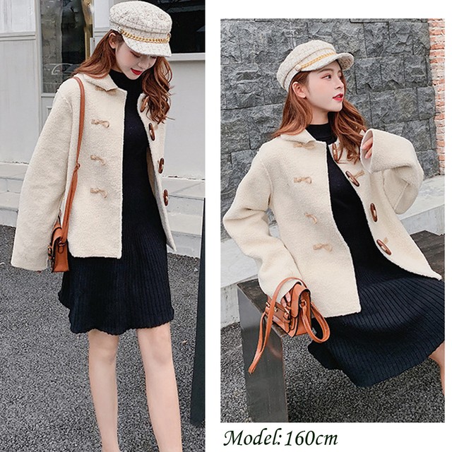 ジャケット 防寒 トップス ふわふわ アウター ゆったり ダッフルコート ショート ムートンコート 秋冬 厚手 ボアコート レディース 通勤通学 ネット通販 購入 激安 10代 代 30代 40代 秋 冬 Roprot ファッション レディースアパレル販売