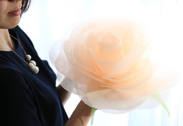 ジャイアントフラワー手作りキット ローズ 花径約30cm 装飾 フォトアイテム ブーケ プレゼント プロポーズ W Style ウェディング パーティーアイテム ショッピング