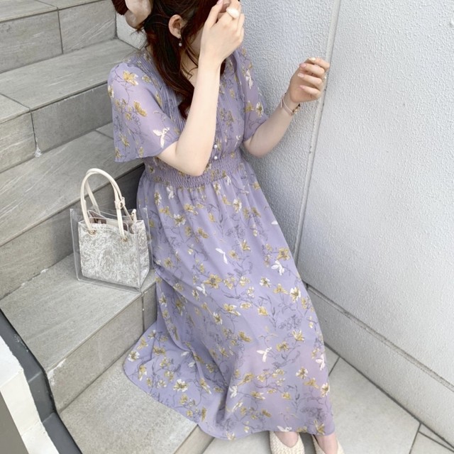 フレアスリーブお上品ワンピース Every Very Niceclaup