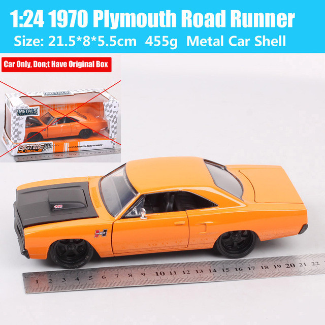 送料無料 1 24 1970 Plymouth Road Runner マッスルカー アメ車 オレンジ ミニカー ダイキャストカー モデルカー コレクション 旧車 名車 Hachinohe Base 1518