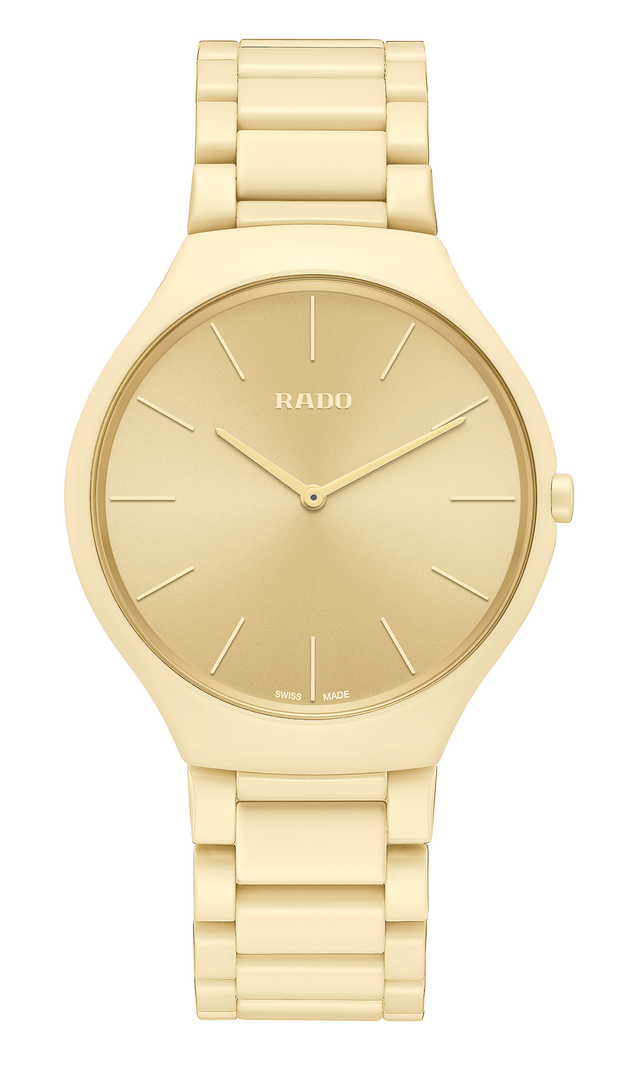 【RADO ラドー】True Thinline Les Couleurs™ Le Corbusier Cream white 32001 シンライン ル・コルビュジエ(クリームホワイト)/正規輸入品