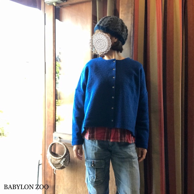 レッドのみ Nachukaraのスライバーニットカーディガン Babylon Zoo