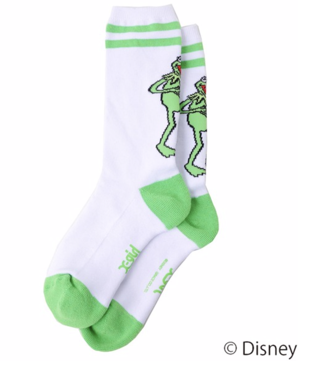 X Girl X Girl Disney The Muppets Socks ディズニーコラボ ザ マペッツ カーミット Xgirl Xg エックスガール Inception
