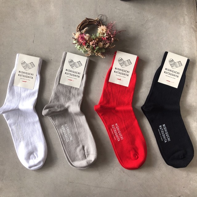 キレイ目な服に合う靴下 エジプトコットンプレーンソックス Pecora