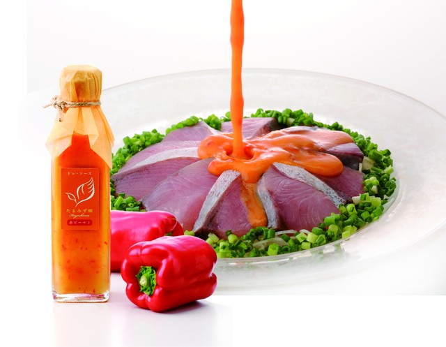 料理にも使える赤ピーマンのドレッシングソース ドレソース たるみず畑