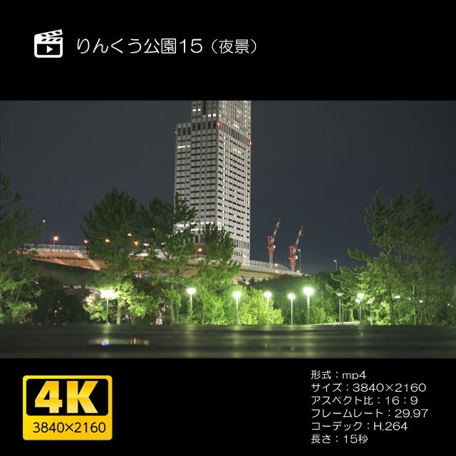 りんくう公園15 夜景 Moives