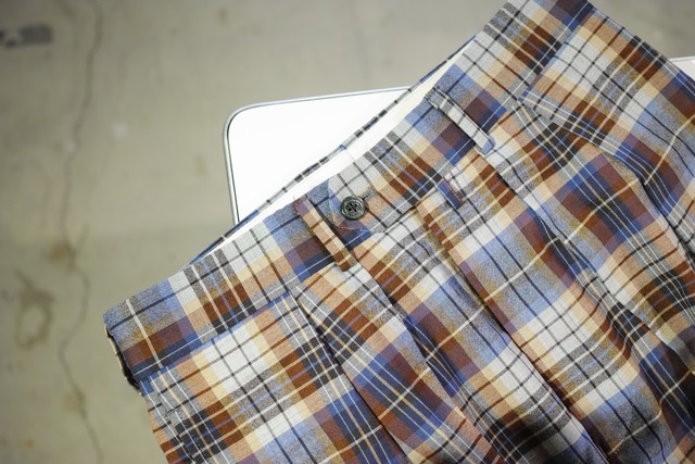 NEAT <WIDE> FOX BROTHERS WOOL MADRAS