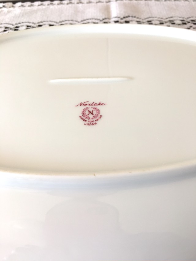 昭和レトロ ノリタケ オーバル皿 レトロ雑貨 チェリッシュ