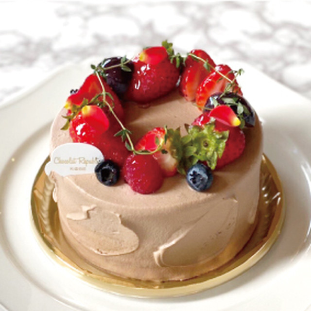 店舗お渡し予約 Rcデコレーションケーキ 4号サイズ ショコラショートケーキタイプ 神戸chocolatrepublic Chocolat Republic