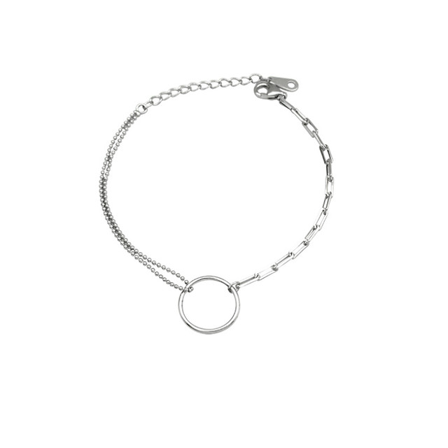 Sterling Silver Bracelet シルバー925 18金 サークルブレスレット バングル ブレスレット 大人可愛い Cinnammon シナモン 大人可愛いレディースファッション