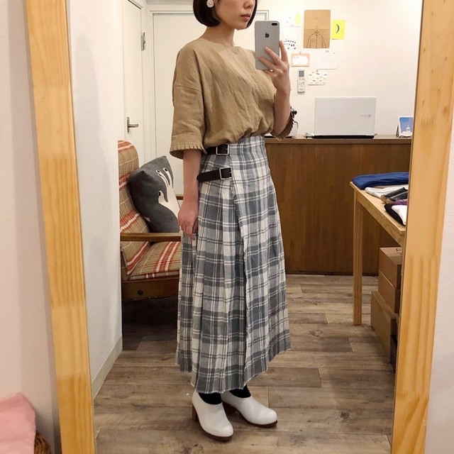 O Neil Of Dublin オニール オブ ダブリン リネンラップスカート Inside Her Head