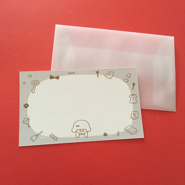 メッセージカードミニ るーしーのすきなもの Yumika Online Store