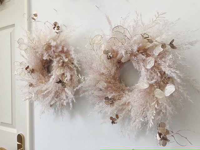 Flower Wreath Tinker Bell パンパスグラス ドライフラワーリース Fee De Fleurage