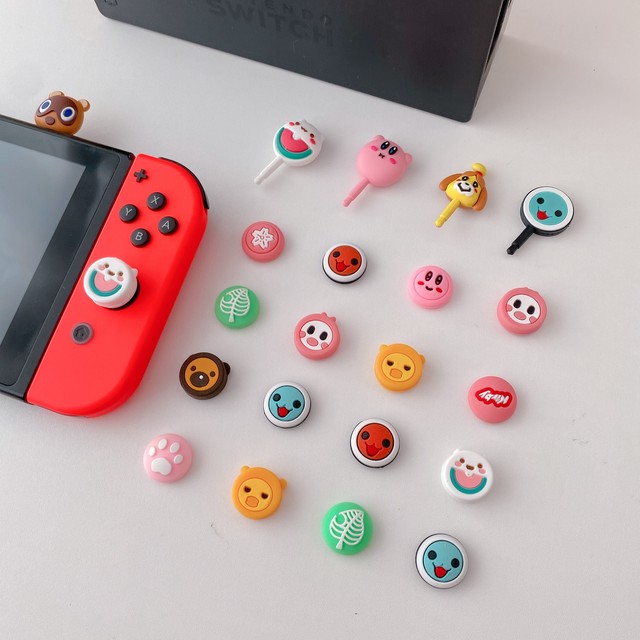 2セット Nintendo Switch Switch Lite対応 ボタン カバー 防塵栓 かわいい ジョイコン グリップ キャップ ジョイスティック カバー 任天堂スイッチ ニンテンドウ スイッチライト Joy Con ボタン保護 おしゃれで可愛いairpodsケース 任天堂switchカバー 通販専門店new I