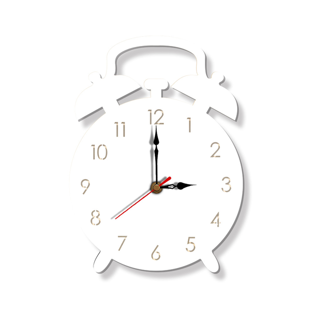 目覚まし時計 モチーフ かわいい イラスト 子供部屋 ホワイト ブラック イエローピンク 時計 インテリア Clock クロック 壁掛け ウォール ウォッチ オシャレ Clock Flog