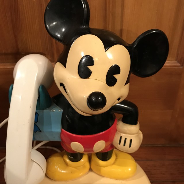 昭和50年代物 ミッキーマウス 昭和レトロ 卓上電話機 ヴィンテージ品 神田通信工業 Honey Antique ヴィンテージ アメリカン雑貨 アンティーク アメトイ インテリア小物 ミールトイのお店