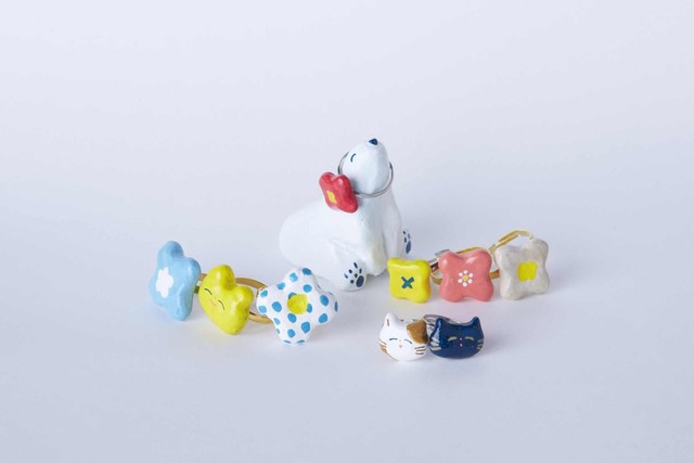 樹脂粘土の指輪 Momoenoomise