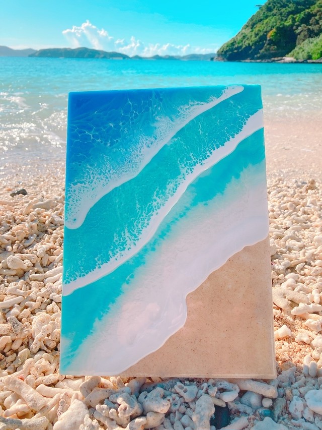 レジンアートパネル 海の絵 | churasora