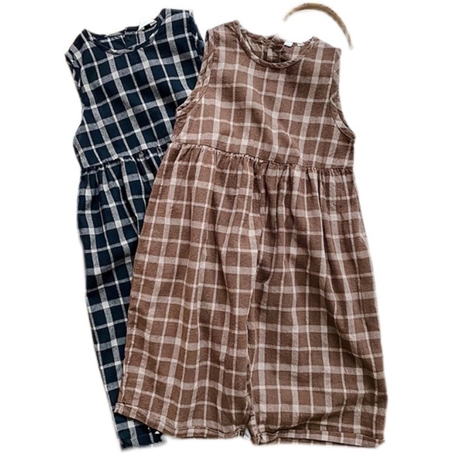 全2色 ワンピース ノースリーブ 夏 チェック柄 おしゃれ 可愛い 子供 キッズ ベビー 赤ちゃん 男の子 女の子 子供服 Hay956 Berceau Select Shop ベルソー セレクトショップ キッズ 親子ペアetc