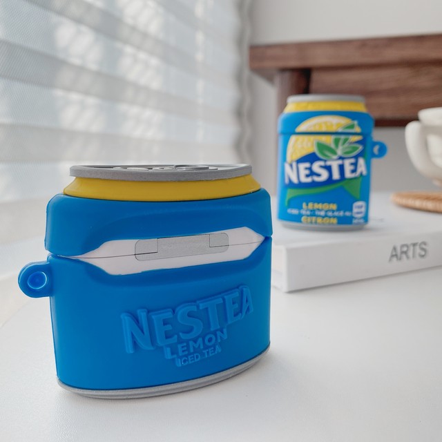 Airpods Pro Airpods ケース レモン茶 シリコン カラビナ付 エアポッズプロ 保護カバー エアポッズ第2 1世代 Case 耐衝撃 かわいい おいしい かわいいairpodsケース Apple Watchバンド Iphoneケース New I