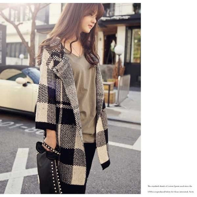 即納 ライトアウター スプリングコート ロングカーディガン 黒 ブラック 基本 注目 旬 人気 チェック柄 コート チェスターコート ロング チェスターコート ビッグシルエット Selectshop Cocon