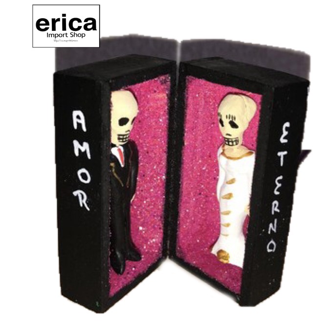 おもしろ カップル 棺のガイコツさん Import Erica