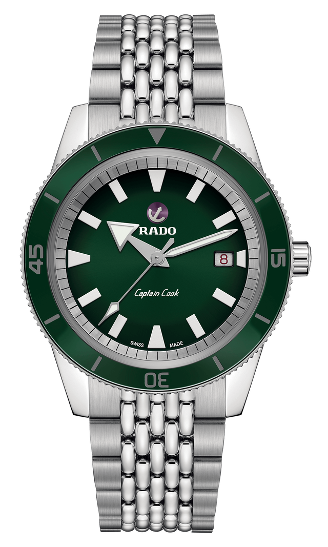 【RADO ラドー】Captain Cook キャプテンクック ブレスレット(グリーン)/正規輸入品