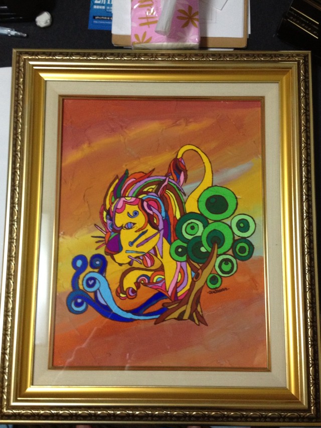 らいおんはーと アクリル絵の具作品 12picnic