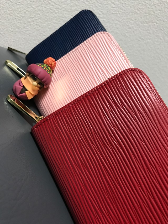 本革 高品質 長財布 ラウンドファスナー レッド 赤 メンズ レディース Story