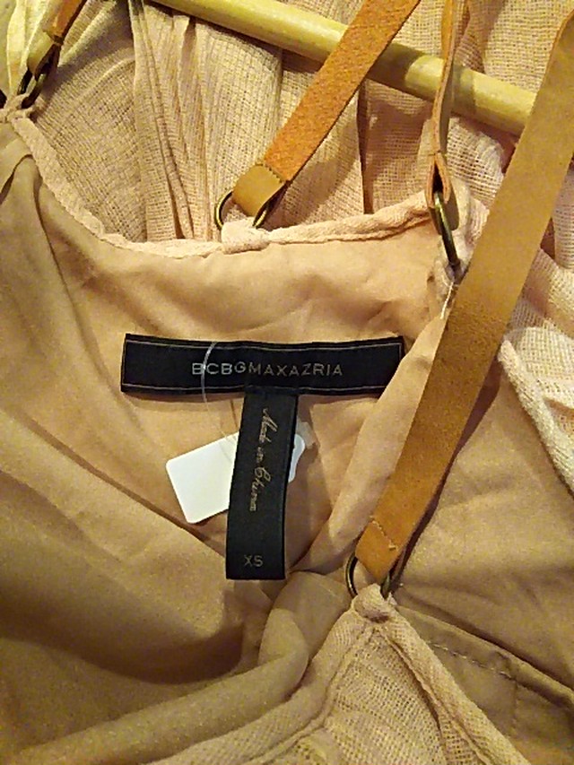 bg Maxazria キャミソールワンピース サーモンピンク ベーシービージーマックスアズリア Uta