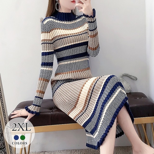 ニットワンピース ロング レディース 可愛い Generalstore