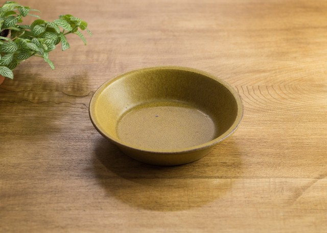 SHIROUMA 浅鉢 18cm 芥子色(深皿・スープボウル・グラタン皿・耐熱皿)/長谷川 哲也