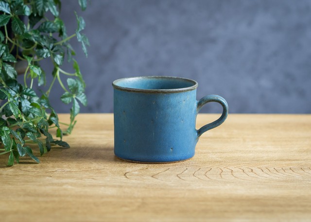 SHIROUMA コーヒーカップ 青(マグカップ)/長谷川 哲也