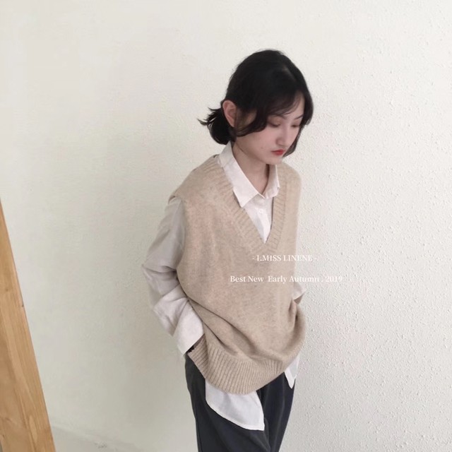 トップス ニットベスト レディース プルオーバー ｖネック ノースリーブ 無地 ブラウン ネイビー ベージュ大きいサイズ 体型カバー オーバーサイズ カジュアル 大人可愛い こなれ感 シンプル 秋 冬 お出かけ 通勤 おしゃれ ベーシック レトロ Rightsight