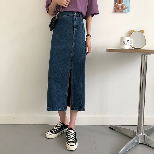 デニムスカート スカート レディース 夏 秋冬 ロング丈 ロングスカートおしゃれ カジュアルコーデ お出かけ 大人 30代 40代 50代 60代 Ol ママ 母rb R3 24 Nk06 0014 Redbell