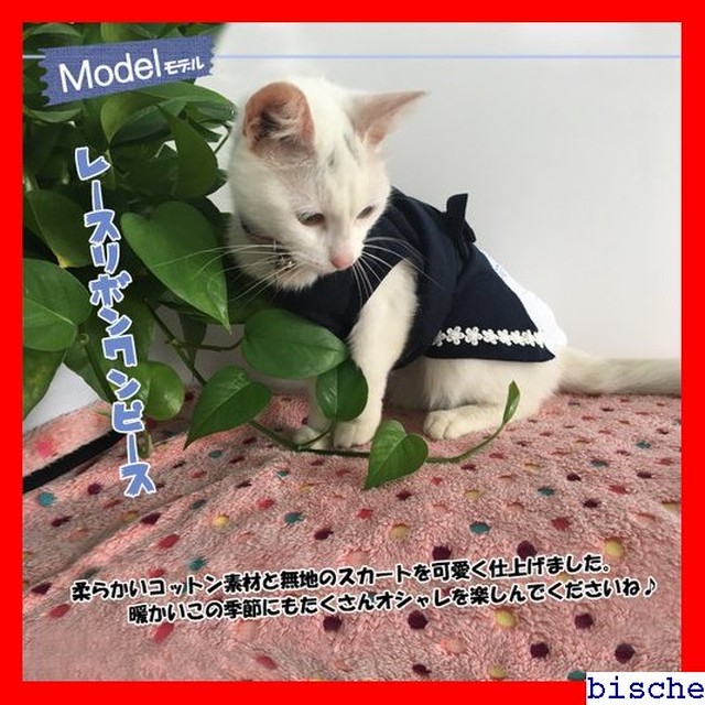 送料無料 犬服 小型犬 猫 レース リボン ワンピース シンプル ドッグウエア スカート ワンピ ドレス フリル S M L ネイビー グレー 7 一律送料無料の通販ショップ ネットショッパーズ