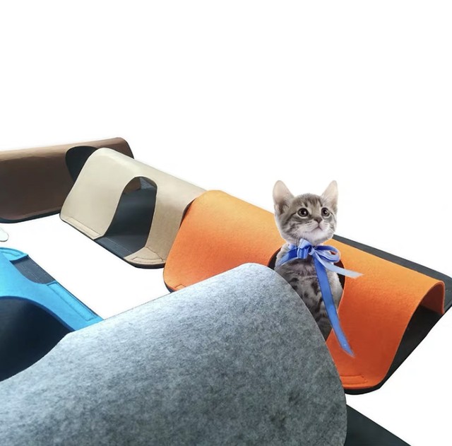 猫 フェルト 自由自在 トンネル Diy トンネル マット キャット プレイ The Snazzy Pet Co