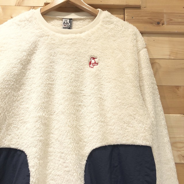 送料無料 Chums エルモフリース クルートップ 切替 クルーネック 丸首 フリースジャケット トレーナー チャムス Elmo Fleece Crew Top Ch04 1167 Bears Online Chums チャムス 正規取扱店