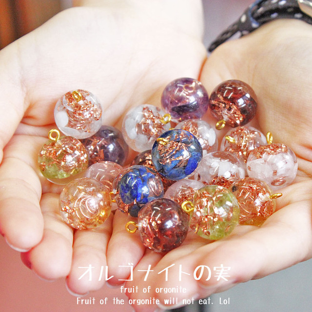 受注製作 オルゴナイトの実 スフィア型オルゴナイト 8種類 Shine House