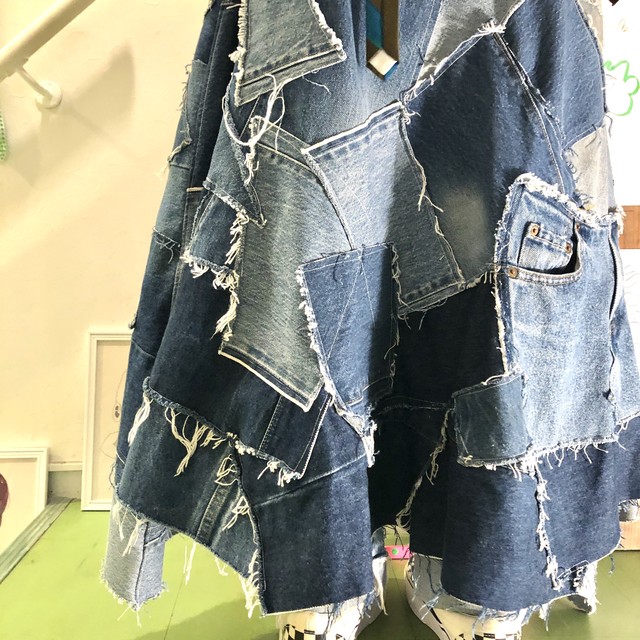 リメイク ツキバギ デニムワンピース Repock Make Recommend