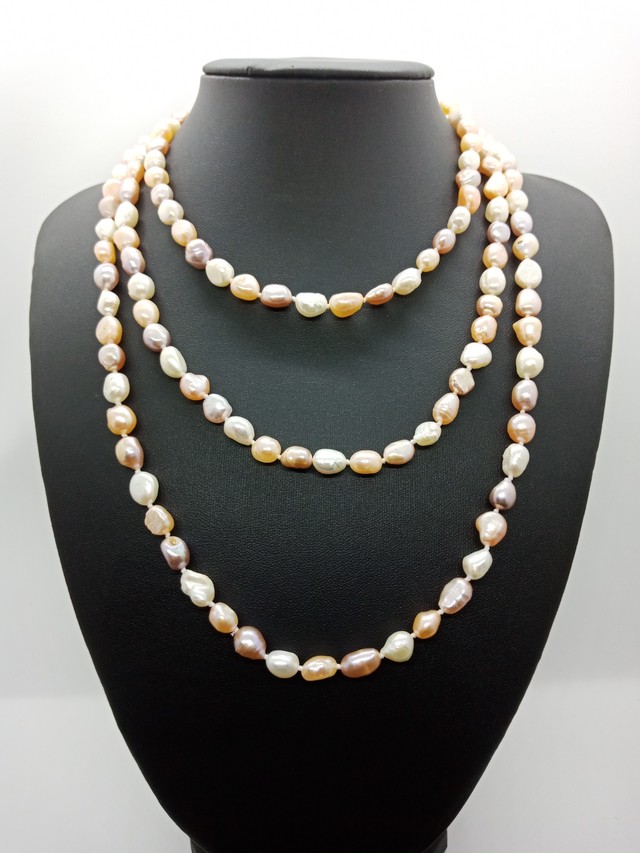 バロックパールロングネックレス マルチカラー 個人 ネットショップオーナー様へのタイ仕入れ先開拓支援ツール販売pitte