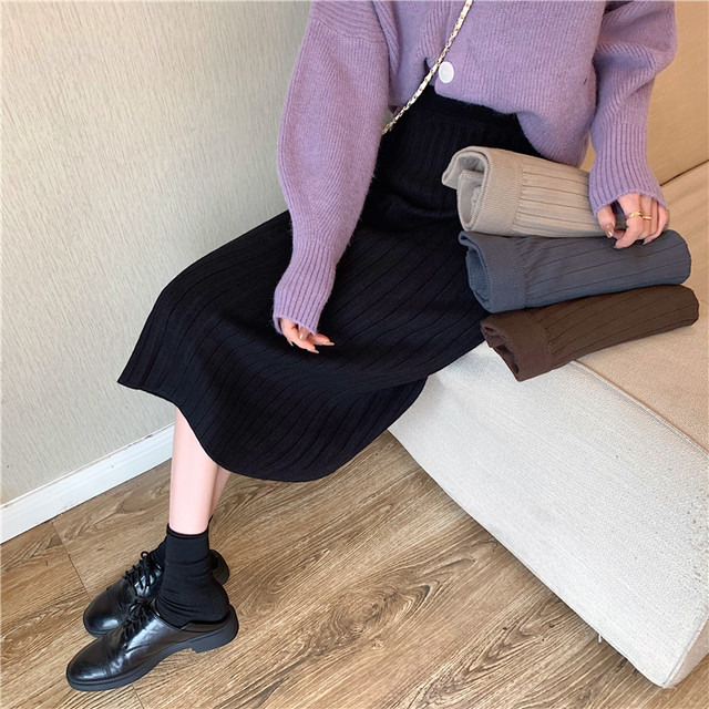 〈カフェシリーズ〉カフェに行きたくなるニットスカート【cafe knit skirt】