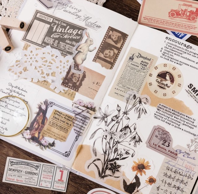 海外 箱 レトロポスター風 ヴィンテージ フレークシール ステッカー Honey Bee ハニービー