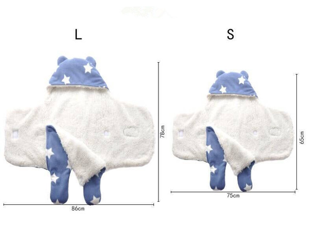 ベビー おくるみ クマさん 新生児 出産祝い ふわふわ カバーオール おしゃれ バスロープ ブランケット 暖かい 冬 S Dyh海外子供用品