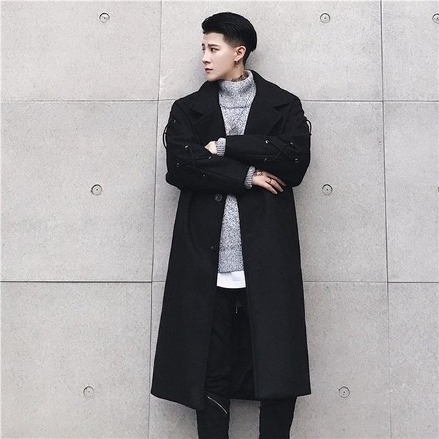 コート チェスターコート メンズ メルトン ロング丈 4349 Lagy 韓国ファッション レディース メンズ 通販のお店